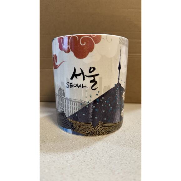 Starbucks Seoul Korea Mug 2014 City Landmarks Limited Edition 16 oz - Picture 1 of 5